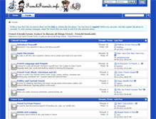 Tablet Screenshot of forum.frenchfriends.info